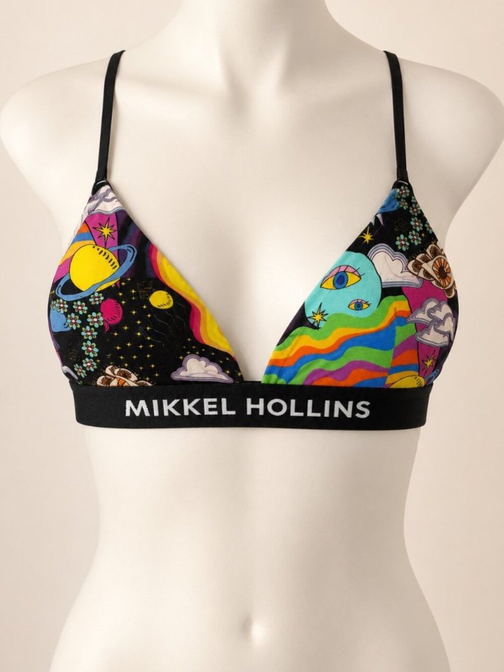 Mikkel Hollins Cosmic Love Tencel Triangle Bralette Women’s Large NIB